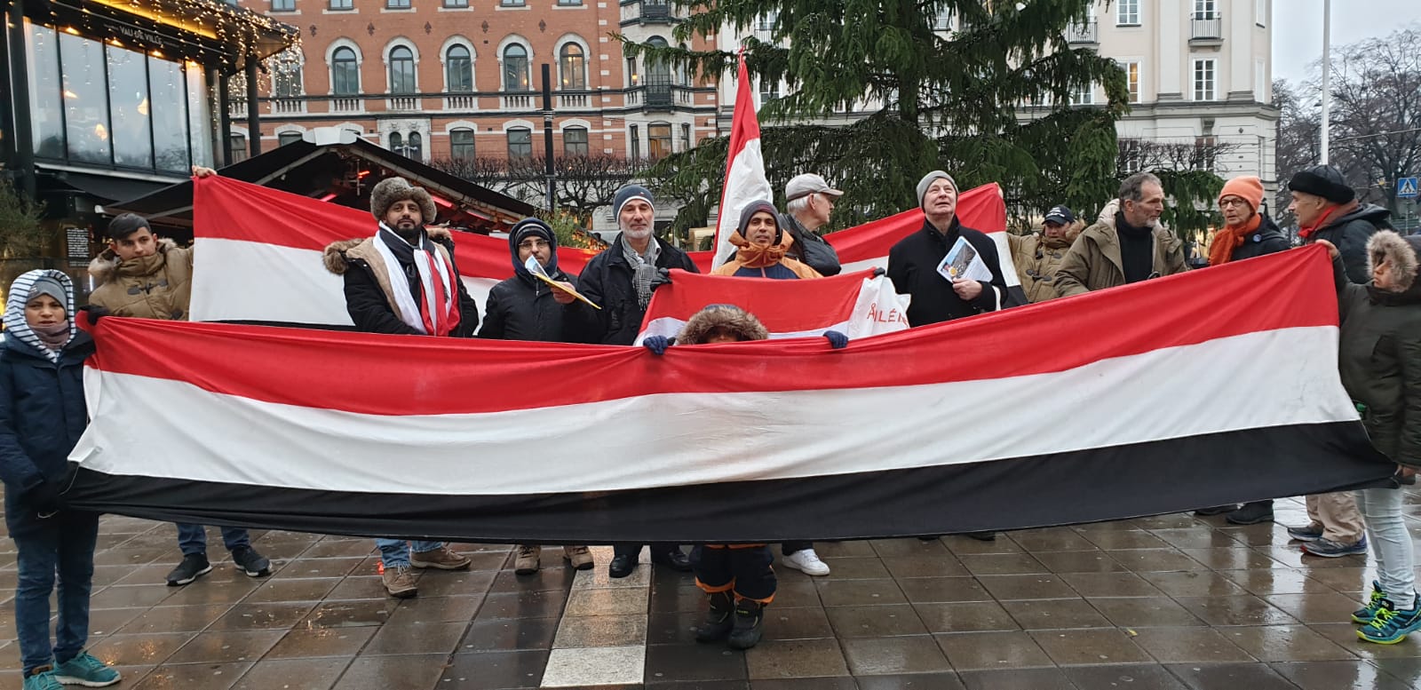 JemenSolidaritet på Norrmalmstorg 18 dec 2018